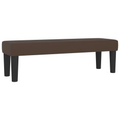 Vidaxl Box spring postelja z vzmetnico rjava 200x200 cm umetno usnje