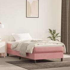 Greatstore Box spring posteljni okvir roza 80x200 cm žamet