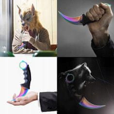 Korbi Nož za trening Karambit Mavrični - 19 cm
