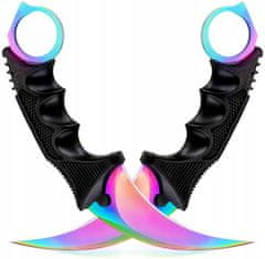 Korbi Nož za trening Karambit Mavrični - 19 cm