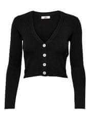 Jacqueline de Yong Ženski pulover JDYDONNEL 15171755 Black (Velikost M)