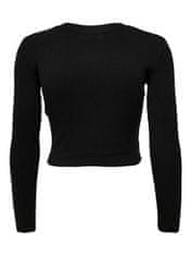 Jacqueline de Yong Ženski pulover JDYDONNEL 15171755 Black (Velikost M)