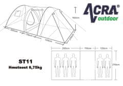 ACRAsport Družinski šotor za 5 oseb ST11