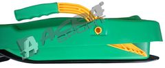 Plastkon Bob z volanom Snežni čoln - zelen