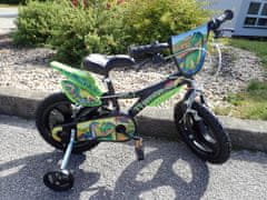 Dino bikes Otroško kolo 614L-DS 14" 2022, črno-zeleno