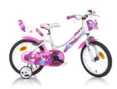 Dino bikes Otroško kolo 166 RSN FAIRY, belo-rožnato, 16"