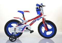 Dino bikes Otroško kolo 814 - R1 14" 2022, belo-modro-rdeče