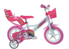 Dino bikes Otroško kolo Dino 124GLN belo+rožnato 12" 2022
