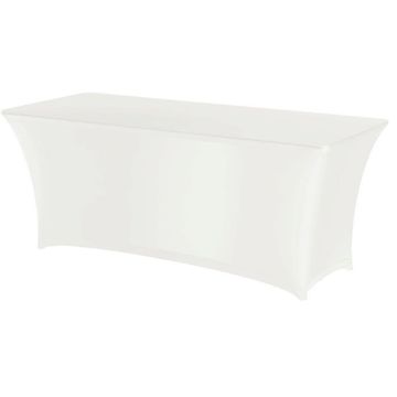 shumee Pravokotni namizni prt brez likanja 150x760cm Jersey blago bel - Hendi 814390