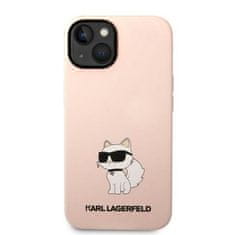 Karl Lagerfeld iphone 14 plus 6,7" trdi ovitek roza/rožnate barve silikonski ovitek