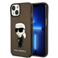 Karl Lagerfeld iphone 14 6,1" črno/črno trdo ohišje iconic karl lagerfeld