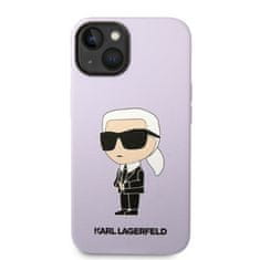 Karl Lagerfeld iphone 14 plus 6,7" trdi ovitek vijoličast/prsni silikon ikonik