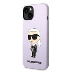 Karl Lagerfeld iphone 14 plus 6,7" trdi ovitek vijoličast/prsni silikon ikonik