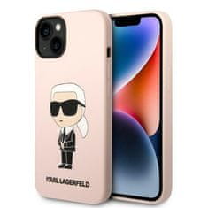 Karl Lagerfeld iphone 14 plus 6,7" trdi ovitek roza/rožnata silikonska ikona