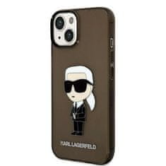 Karl Lagerfeld iphone 14 6,1" črno/črno trdo ohišje iconic karl lagerfeld