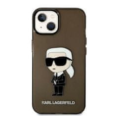 Karl Lagerfeld iphone 14 6,1" črno/črno trdo ohišje iconic karl lagerfeld