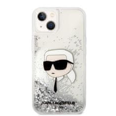 Karl Lagerfeld iphone 14 plus 6,7" srebrn/srebrn trdi ovitek glitter karl head