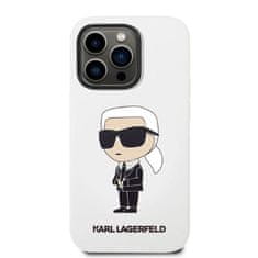Karl Lagerfeld iphone 14 pro 6,1" hardcase bel/white silicone ikonik