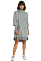 BeWear Ženska mini obleka Yulara B089 siva XL