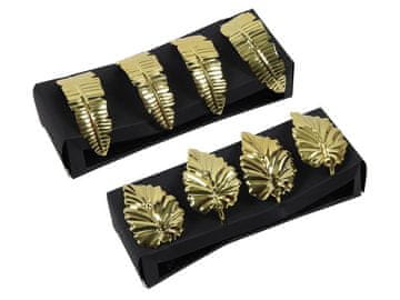 HIT OBROČEK ZA PRTIČEK LIST/PERJE, 4 KOSI, ZLATI