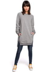 BeWear Ženska majica s kapuco brez kapuce Frydrych B101 siva XL