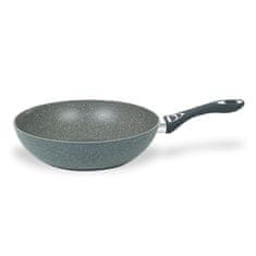 Cookstone vok 28cm / 1 ročaj / indukcija / aluminij, kamnita prevleka