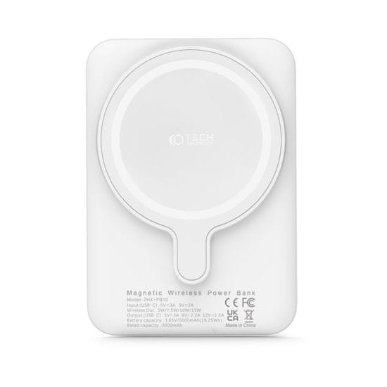 Tech-protect PB10 MagSafe Power Bank 5000mAh, belo