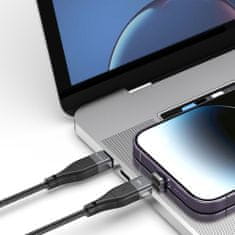 Tech-protect Ultraboost magnetni kabel USB-C - USB-C / Lightning 3A 60W 1m, črna
