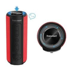 Tronsmart t6 plus prenosni brezžični zvočnik bluetooth 5.0 40 W s funkcijo powerbank rdeča (349454)