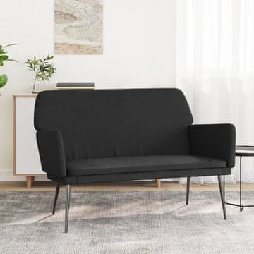 Vidaxl vidaXL Klop, črna, 108x79x79 cm, oblazinjena z žametom