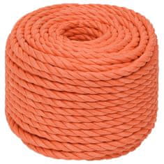 Vidaxl Delovna vrv oranžna 24 mm 50 m polipropilen