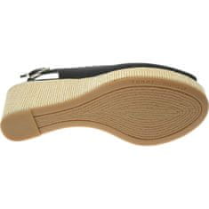 Tommy Hilfiger Sandali črna 41 EU Iconic Elba Sling Back Wedge