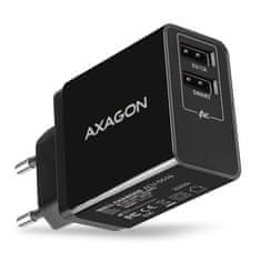 AXAGON ACU-DS16, SMART omrežni polnilec 16 W, 2x USB-A, 5V/2,2A + 5V/1A