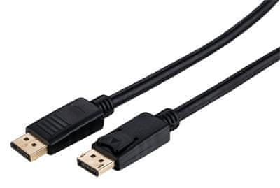 C-Tech DisplayPort 1.2 kabel, 4K@60Hz, M/M, 1m