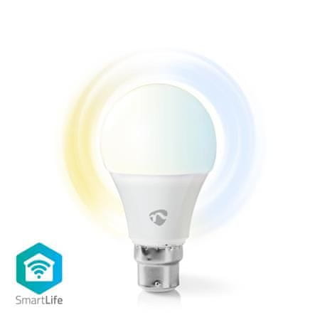 Nedis WIFILW10WTB22- Wi-Fi pametna LED žarnica | B22 | A60| 9 W | 800 lm | hladno bela / toplo bela, F