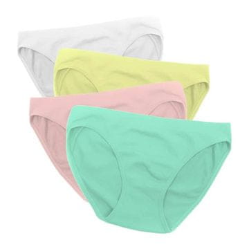 VivoVita Vivo Panties – Komplet spodnjega perila (4 kom) CLASSIC - bela, zelena, marelična, rumena