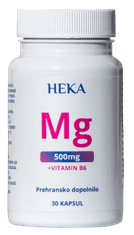HEKA Magnezij, 500 mg, 30 kapsul