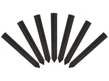 sarcia.eu Črna sidra/čepe za obrobljanje vrta 20 kosi