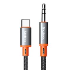 Mcdodo Kabel Mcdodo CA-900 USB-C s 3,5-milimetrskim mini priključkom AUX, 1,8 m (črn)