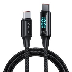 Mcdodo Kabel USB-C na USB-C CA-1100, 100 W, 1,2 m (črn)