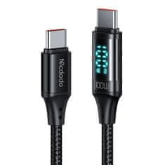 Mcdodo Kabel USB-C na USB-C CA-1100, 100 W, 1,2 m (črn)