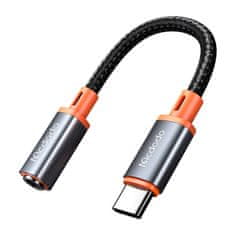 Mcdodo Adapter USB-C do AUX mini jack 3,5 mm avdio adapterja Mcdodo CA-7561, DAC, 0,11 m (črn)