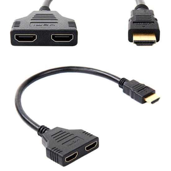 aptel Adapter HDMI (M) / 2x HDMI (F)