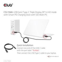 Club 3D CSV-1568 priključna postaja, 14v1, USB-C