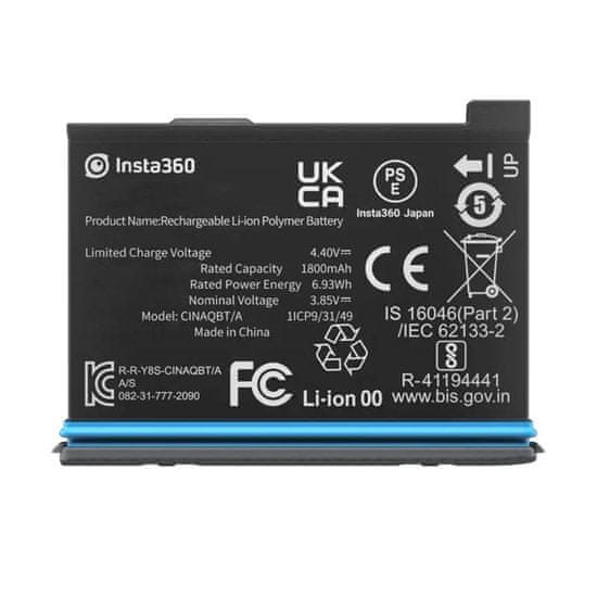 Insta360 polnilec baterije x3 1800 mah