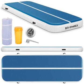 shumee Napihljiva podloga za akrobatsko gimnastiko, dolžina 3 m, modro-bela