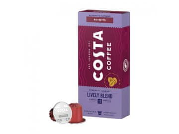 COSTA COFFEE Kapsule za kavo Costa Lively Blend, združljive z Nespresso RISTRETTO 11