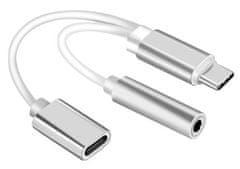aptel Adapter USB-C (M) / USB-C (F) + mini Jack 3.5