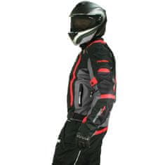 Cappa Racing Moto jakna AREZZO tekstil črno/rdeča 4XL
