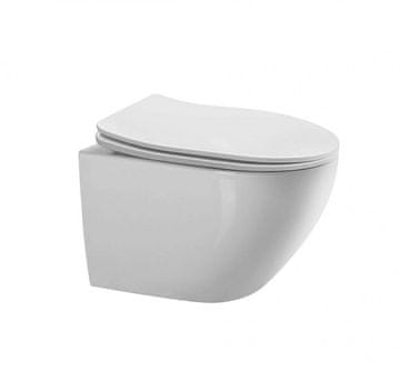 Armal Wc školjka viseča SIRIUS brez roba z desko soft close